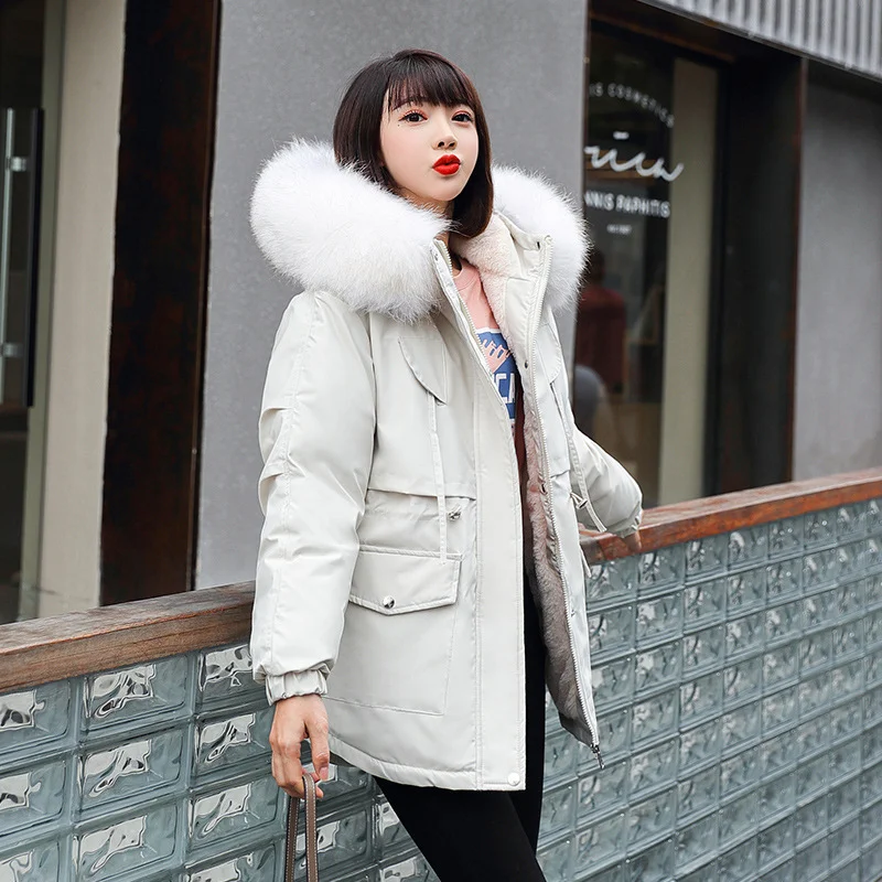 Toloer Cotton Coat Coat Female 2024 Winter New Korean Version Of The Long Down Cotton Suit To Overcome Cotton-Padded Jacket-Outfit Ideas