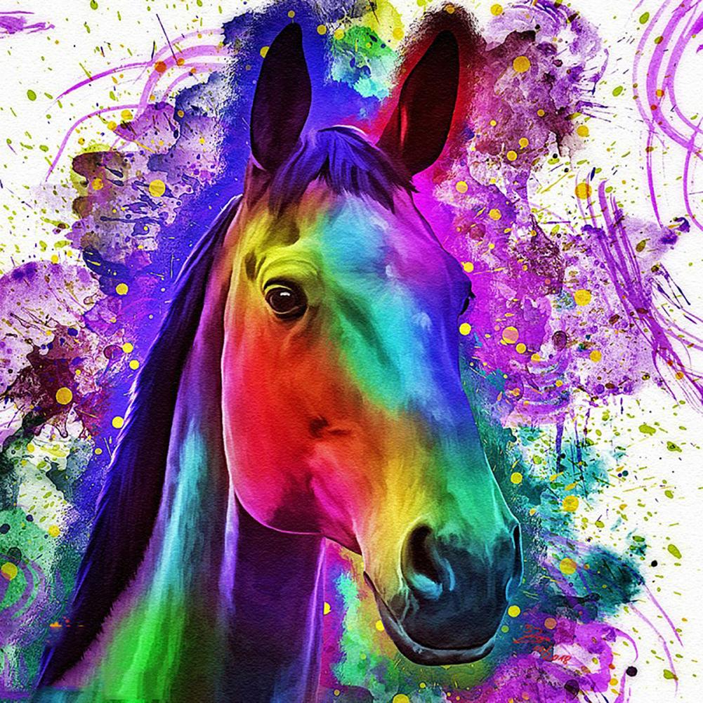 Diamond Painting - Full Round - Colorful Horse