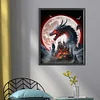Castle And Dragon In Moonlight-11CT Stamped Cross Stitch 40*50cm/15.75*19.69in