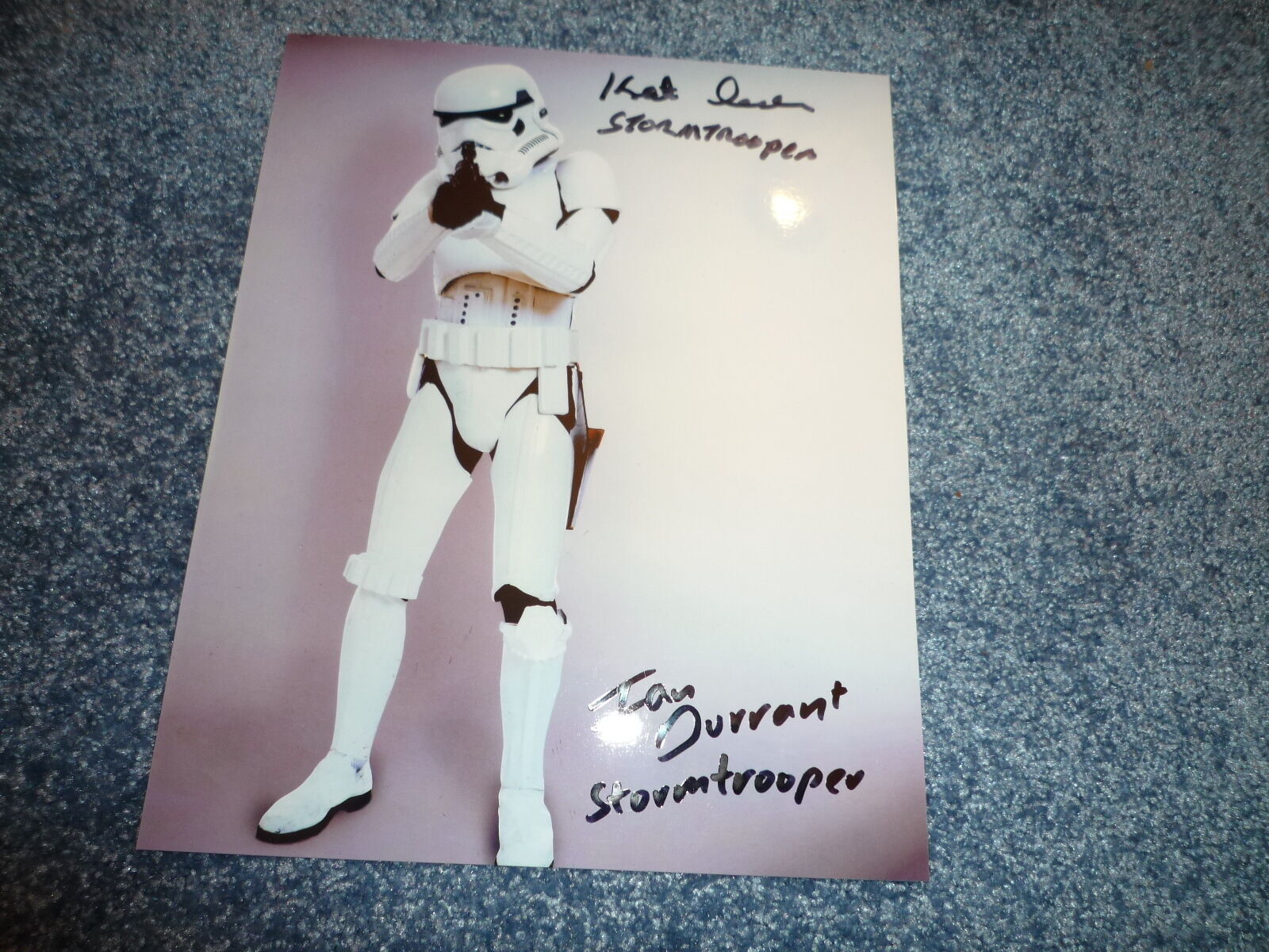 KEITH SWADEN & IAN DURRANT signed autograph 8x10 InPerson STAR WARS Stormtrooper