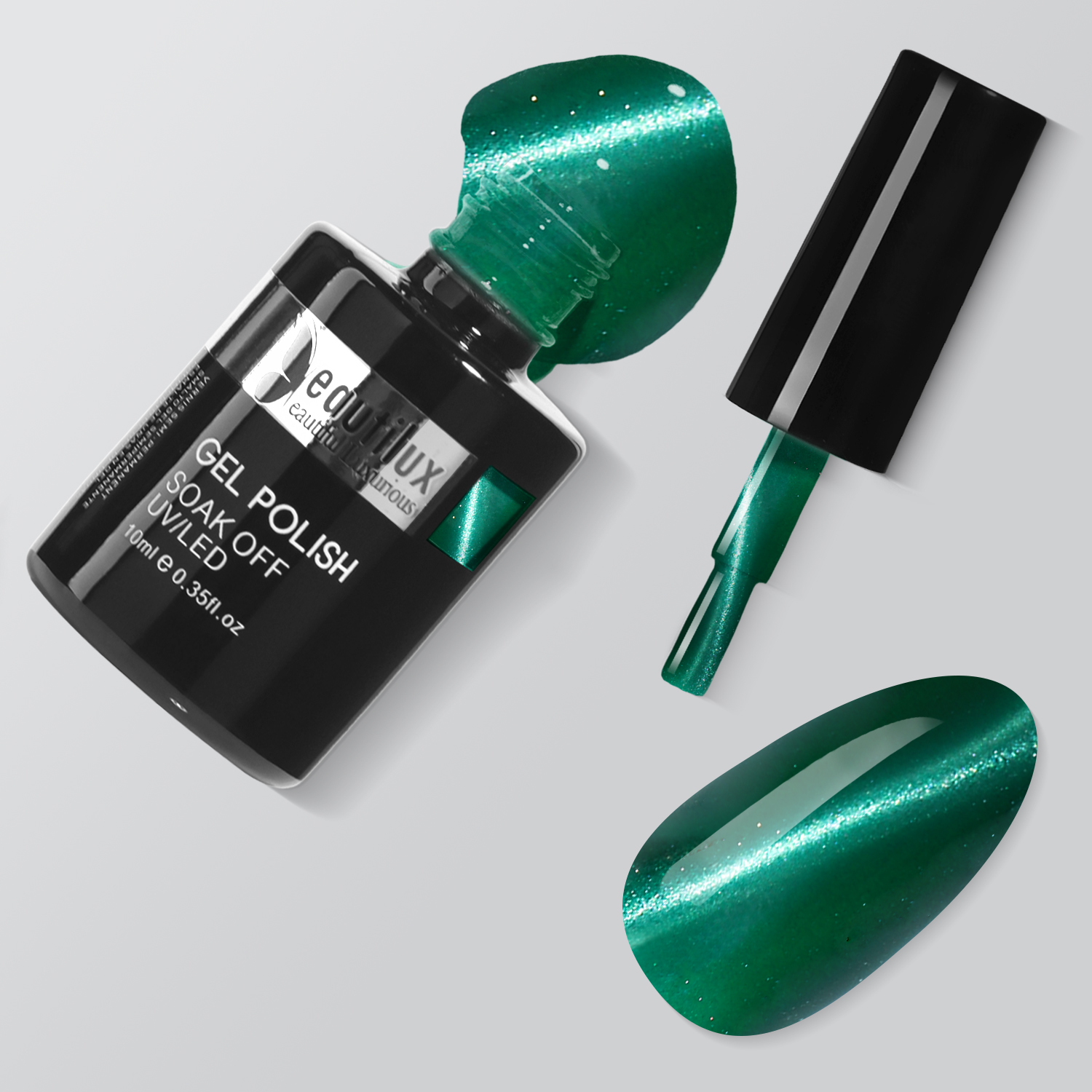 HEMA& TPO Free Nail Gel Polish Color 10ml Winter Collection-&Eacute;meraude