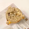 Imported pure brass sundial compass retro outdoor portable mini compass ornaments