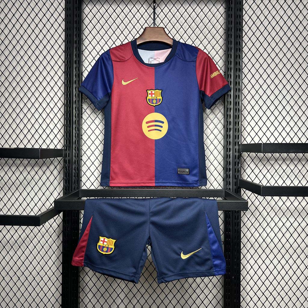 2024-2025 KIDS Barcelona Home Football Shirt 1:1 Thai Quality