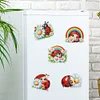 6Pcs Ladybug Diamond Painting Fridge Magnet Diamond Art Magnets Decals Kit