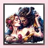 Disney-Beauty And The Beast-18CT Stamped Cross Stitch 40*40cm/15.75*15.75in