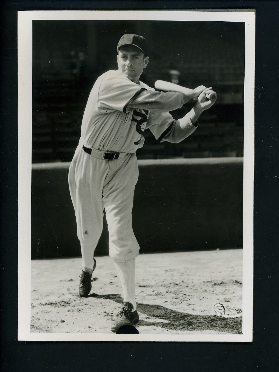 Glenn Wright circa 1935 Press Original Photo Poster painting Chicago White Sox