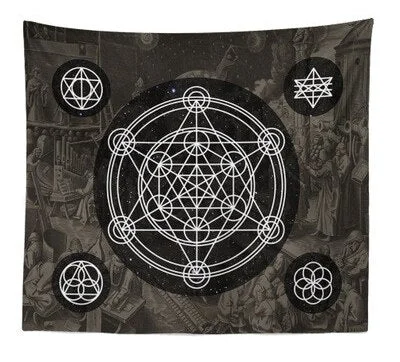 India Witchcraft Tarot Tapestry Wall Hanging Sun Moon Wall Tapestry Wall Carpet Psychedelic Tapiz Witchcraft Wall Cloth Tapestry