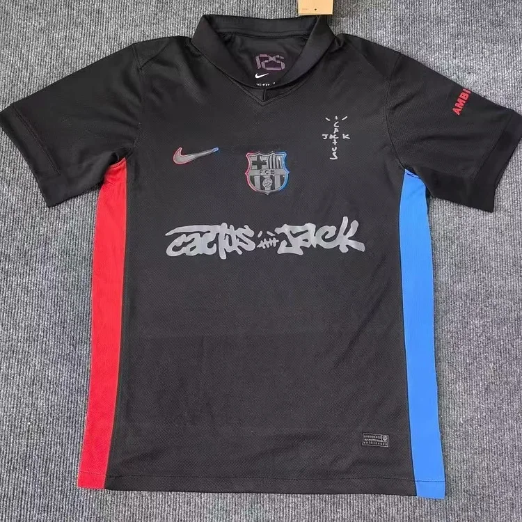 Travis Scott × FC Barcelona 24/25 Away Barcelona 24-25 Travis Scott Away Kit Edition Released