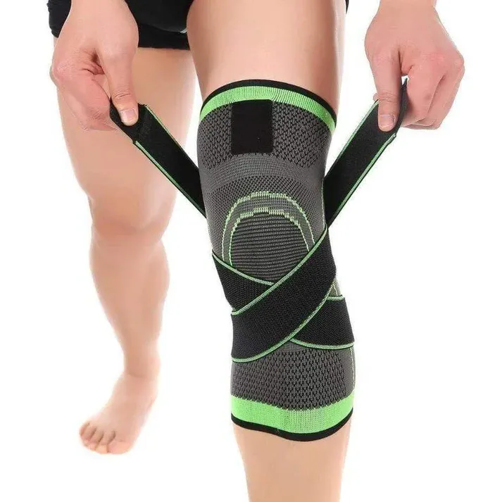 Knee Brace Compression Sleeve With Patella Support - Arthritis Pain Relief Wrap (4 Springs)