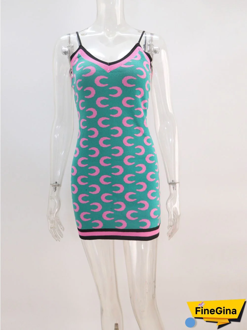 Beyprern Casual Womens Sweater Dresses Summer New Chic Backless Moon Print Bodycon Night Dresses Party Club Wear Rave Outfits