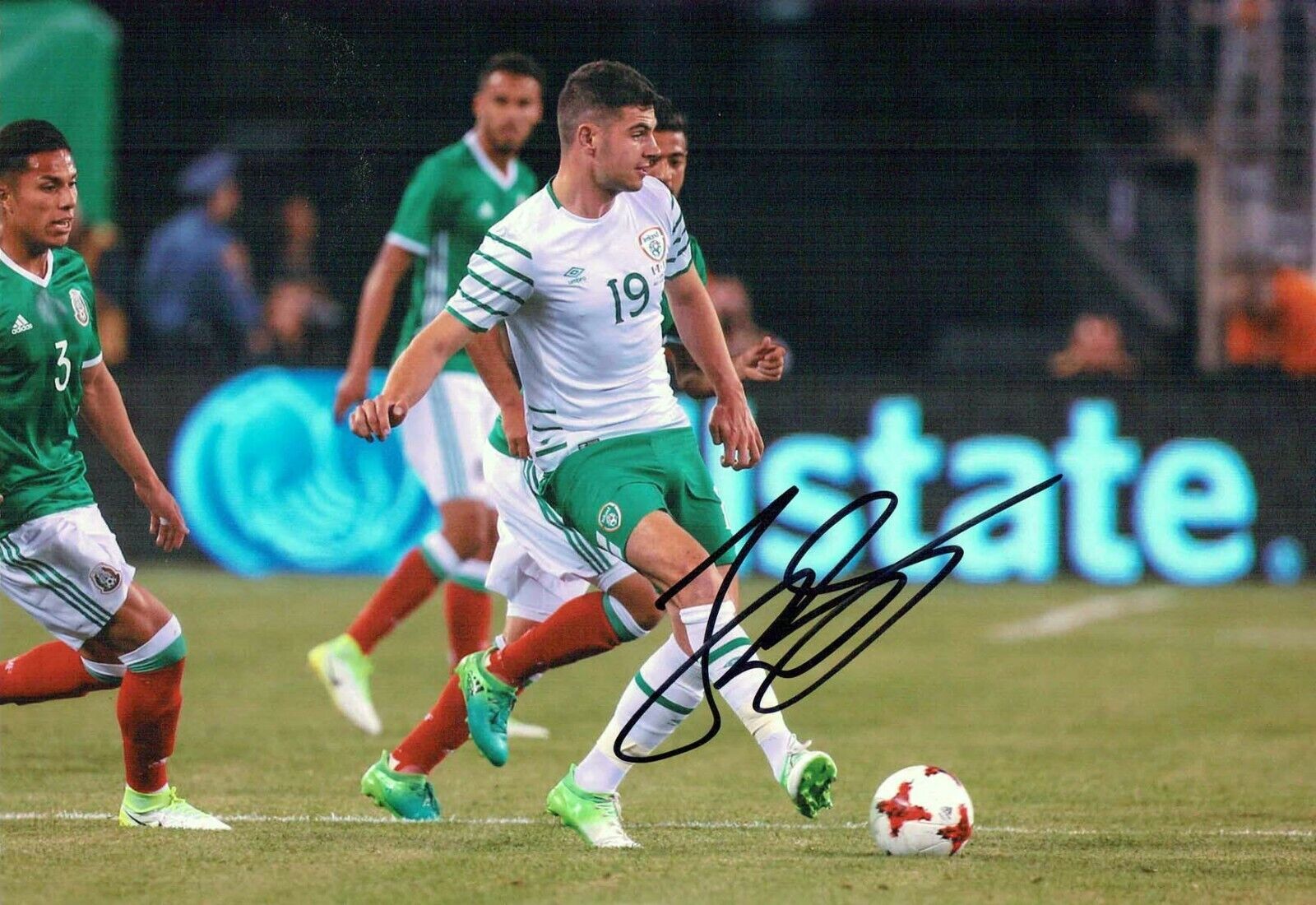 John EGAN ROI Signed Autograph 12x8 Photo Poster painting 4 AFTAL COA Sheffield United Sheff Utd