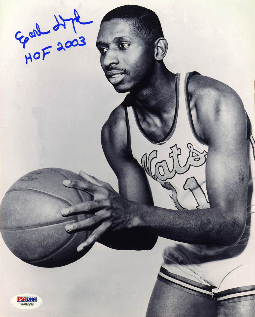 Earl Lloyd SIGNED 8x10 Photo Poster painting NBA's First African American PSA/DNA AUTOGRAPHED