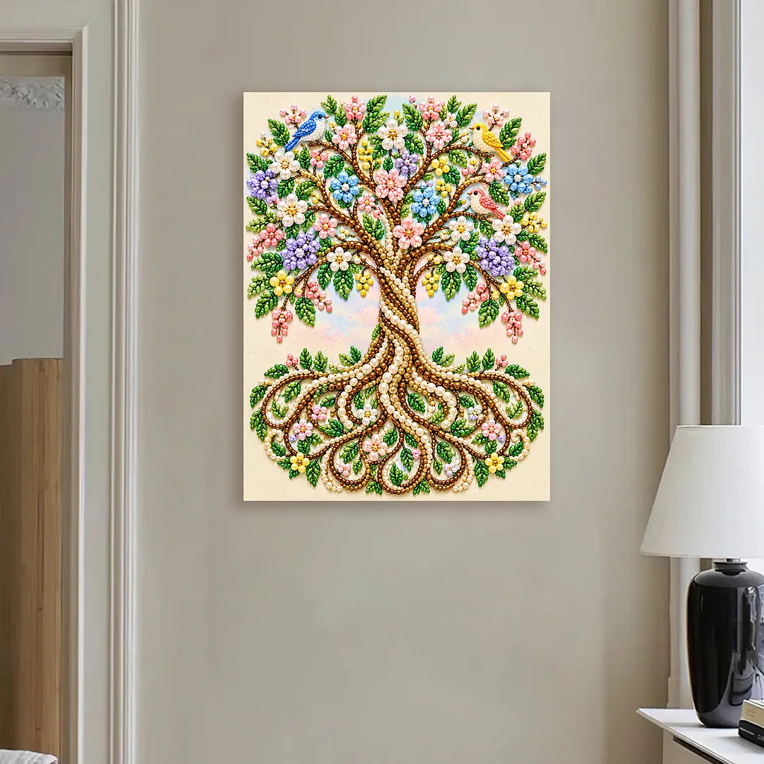 Pearl Painting Kit for Adults Tree 11.81x15.75in
