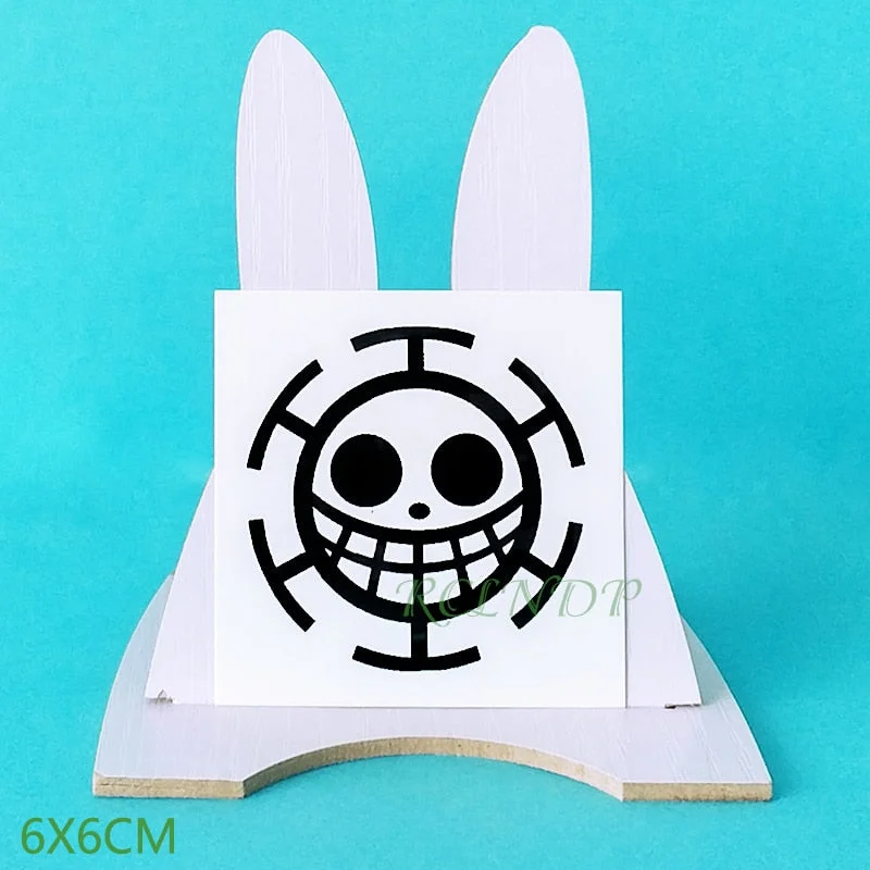 Waterproof Temporary Tattoo Sticker Anime Cartoon ONE PIECE Fake Tatto Flash Tatoo Tatouage hand foot arm For Men Women girl