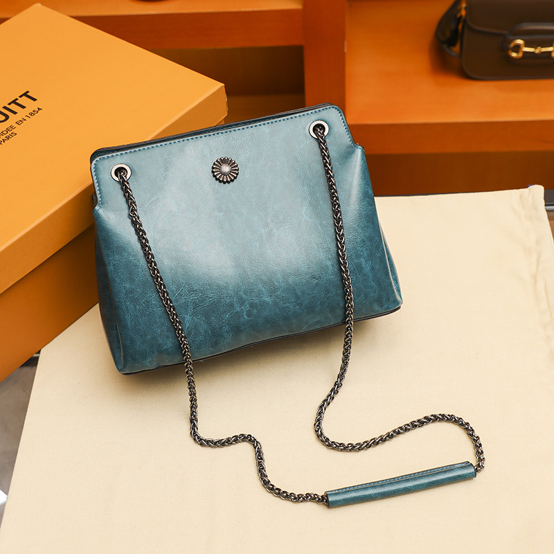 Large Vintage Single Shoulder Chain Crossbody Bag
