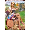 Beer Girl - Vintage Metal Signs(12*16Inch) - Bar