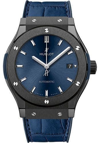 Hublot  Classic Fusion Automatic Blue Dial Blue Leather Men'S Watch 511.Cm.7170.Lr