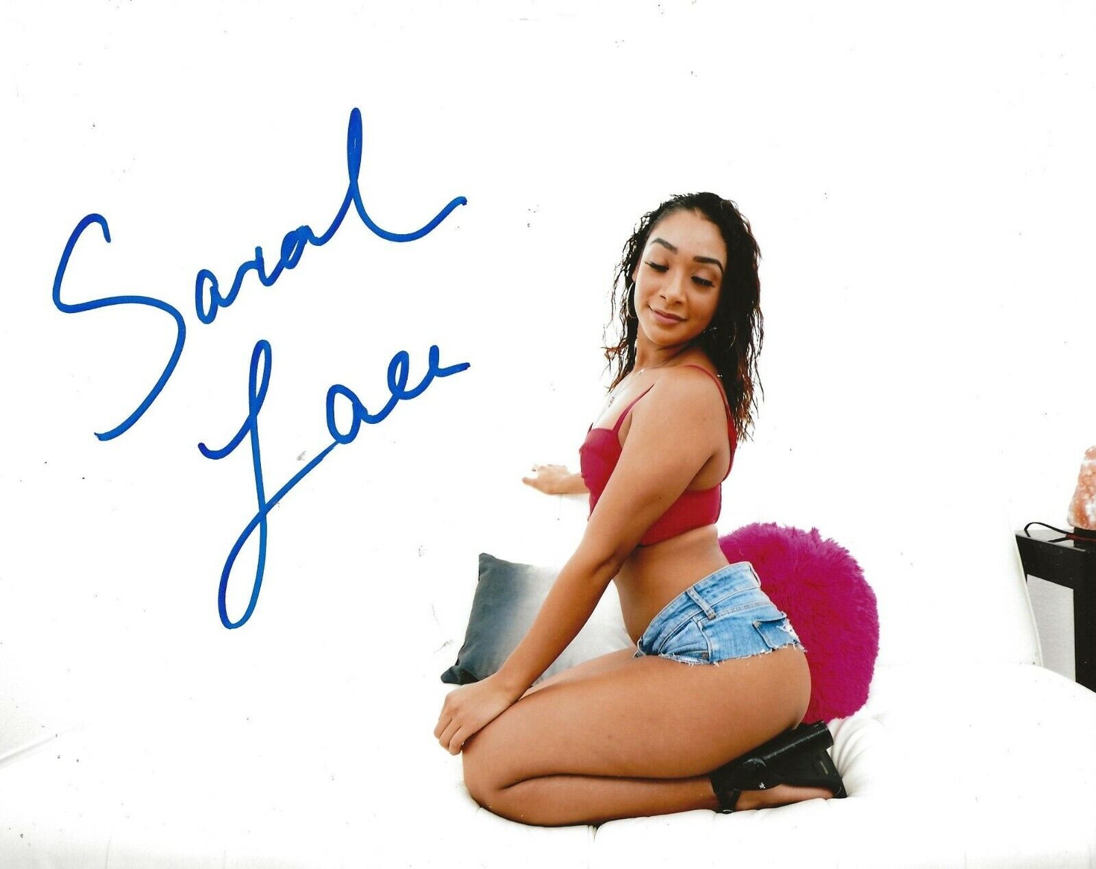 Sarah Lace Adult Video Star signed Hot 8x10 Photo Poster painting autographed 8