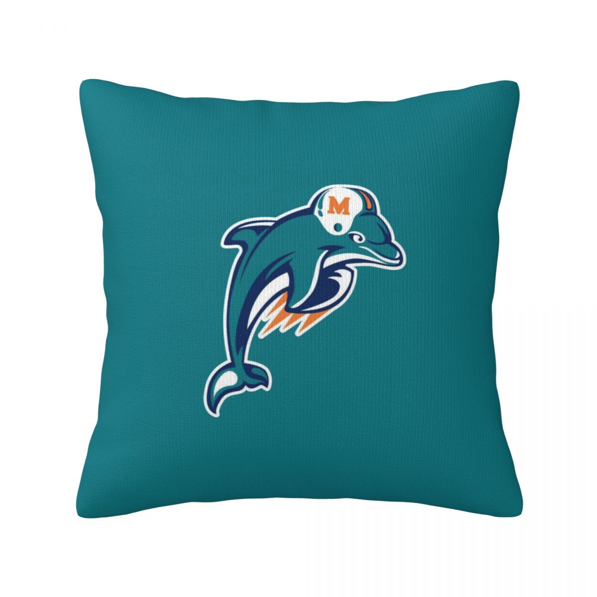 Miami Dolphins Teal Pillow Covers 18x18 Inch
