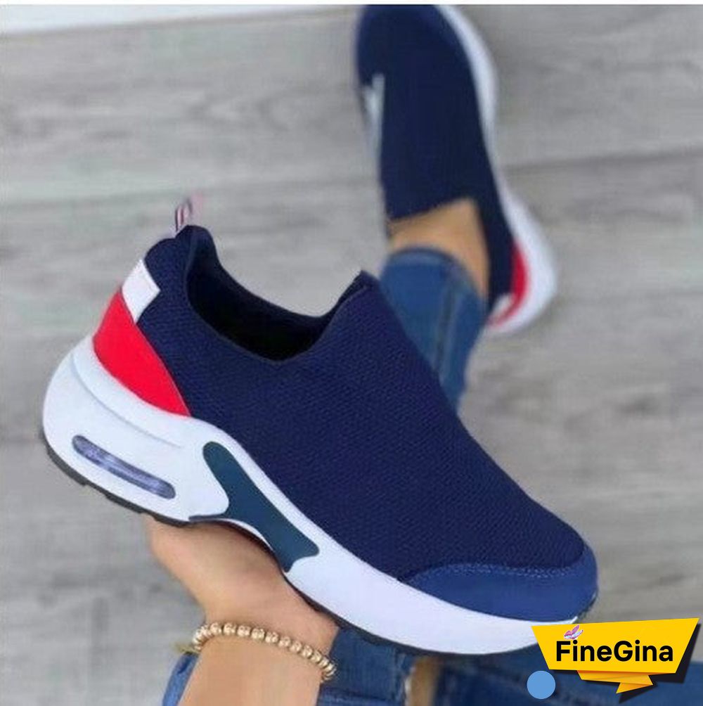 Women's Summer Thick Bottom Air Cushion Higher Breathable Fashion Casual Sports Shoes