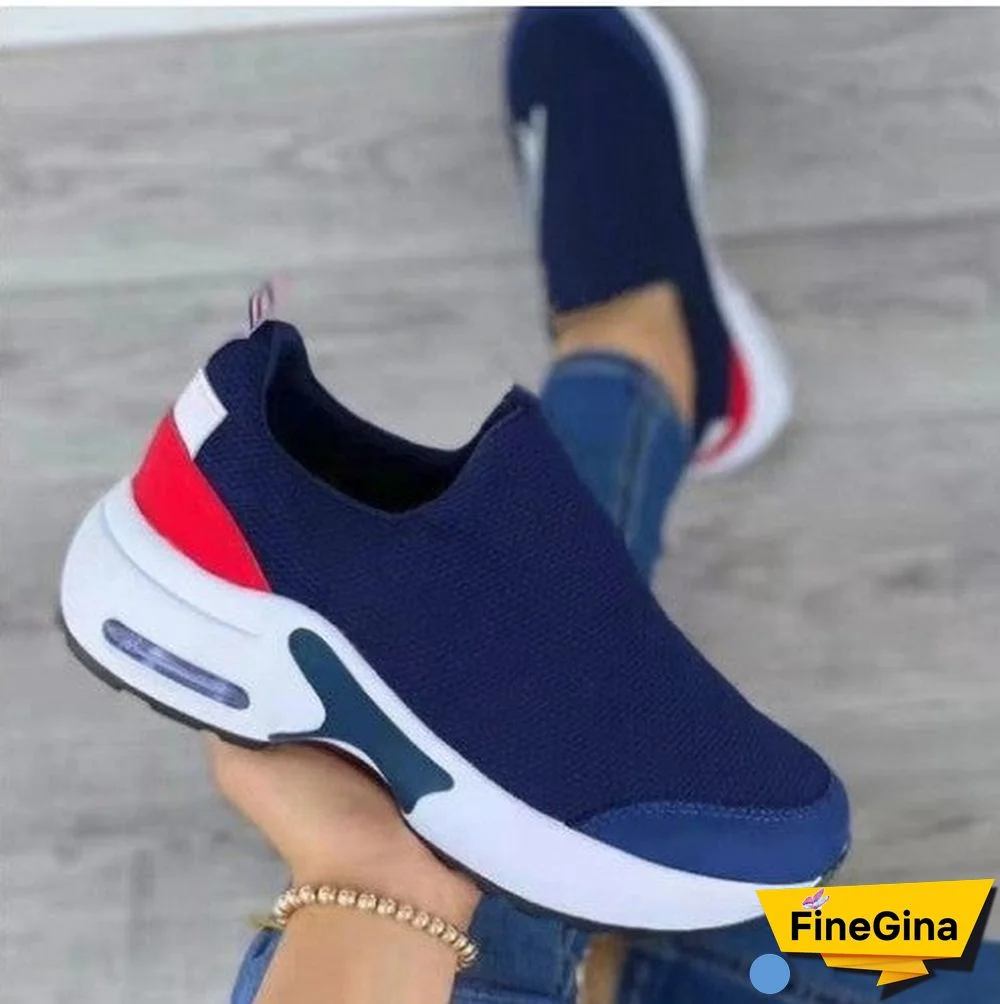 Women's Summer Thick Bottom Air Cushion Higher Breathable Fashion Casual Sports Shoes