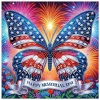 Diamond Painting-DIY Crystal Rhinestone Flag Butterfly