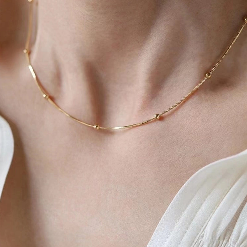 Minimalist Round Stainless Steel Necklace