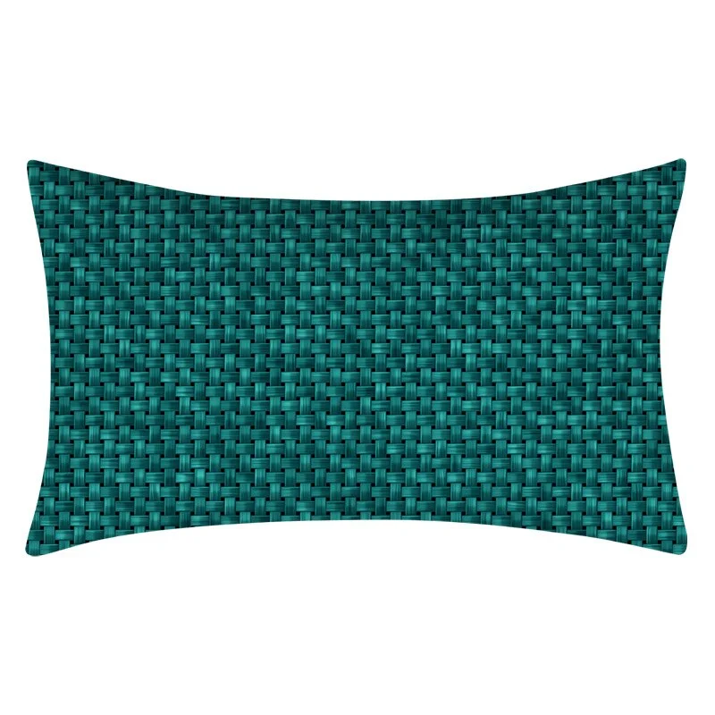 Teal Blue Pillowcase 30X50 Geometry Cushion Cover Polyester Sofa Cushions Decorative Throw Pillows Nordic Home Decor Pillowcover
