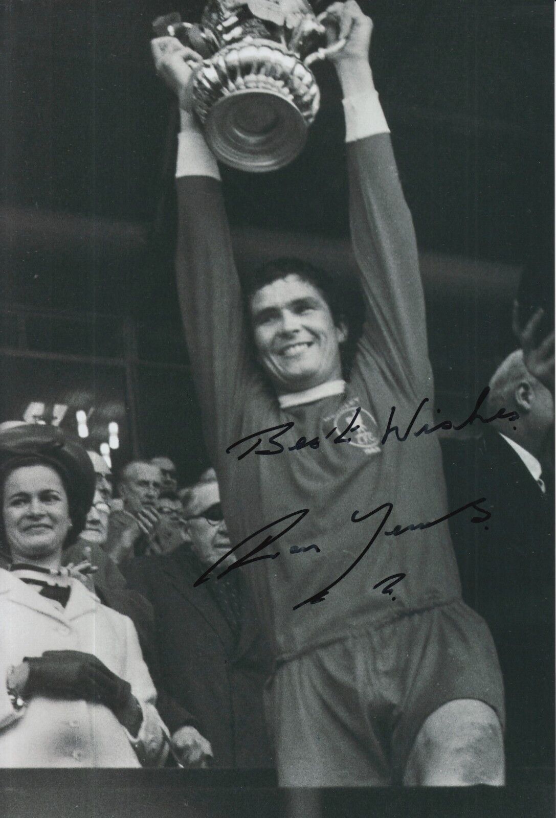 Ron Yeats Hand Signed Liverpool 12x8 Photo Poster painting 2.