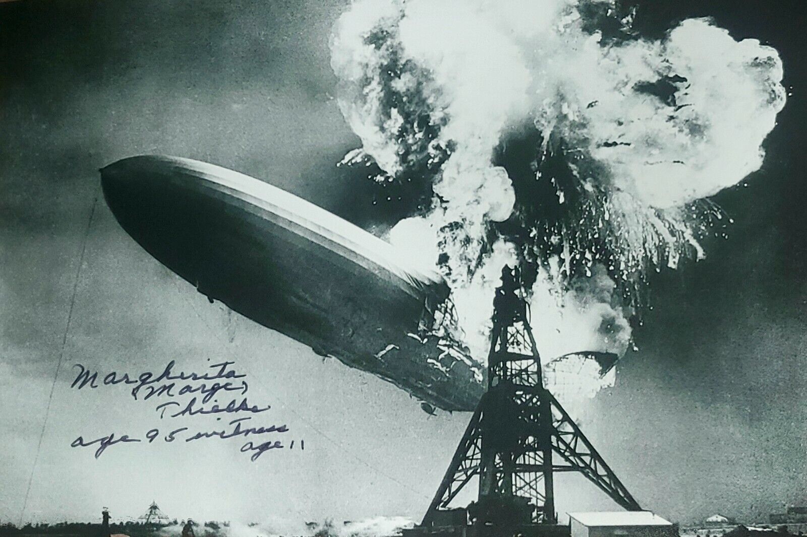 Marge Thielke Hand Signed Autograph Photo Poster painting Witness to the Hindenburg Disaster