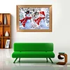 30 * 40CM - speziell geformte Diamant-Malerei - Weihnachten Schneemann