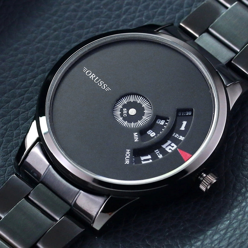 [One-piece Delivery Delivery] New Concept Cool Handsome Trendy Trendy Trendy Men's Steel Mesh Waterproof Men's Watch