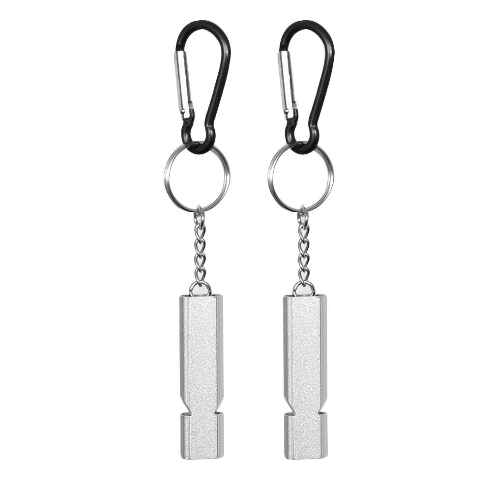 

2pcs Outdoor Camp Hiking Whistle Hunting Keychain Emergency Survival Tool, #b, 501 Original