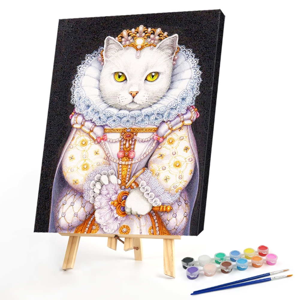 

40*50CM - Paint By Numbers - Noble Cat, 501 Original