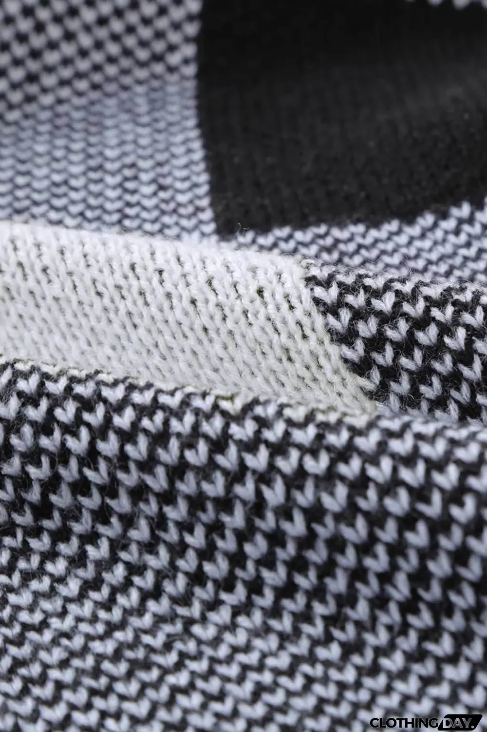 Board Games Pocketed Checkered Cardigan