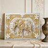 DIY Pearl Painting Elephant for Home Wall Decor with Frame(20x30cm)