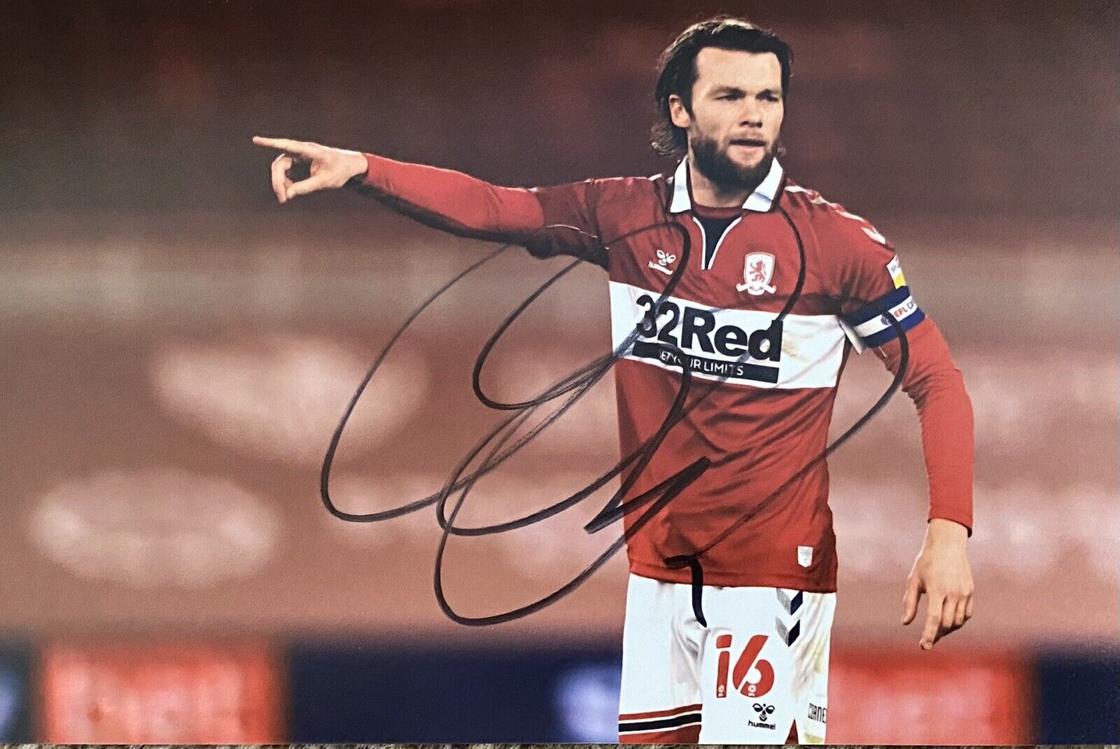 Jonny Howson Genuine Hand Signed Middlesbrough 6X4 Photo Poster painting 2