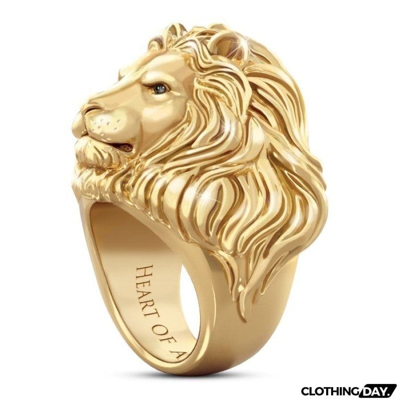 Popular Exaggerated Lion Head Rings For Men