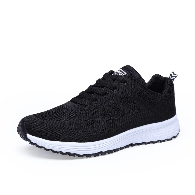 Women Running Sneakers Lace-up Air Cushion Breathable Mesh Sport Shoes Ladies Gym Sneakers Basketball Trainers Shoes Woman