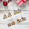 4 paires chat chien double face-bricolage boucles d&rsquo;oreilles