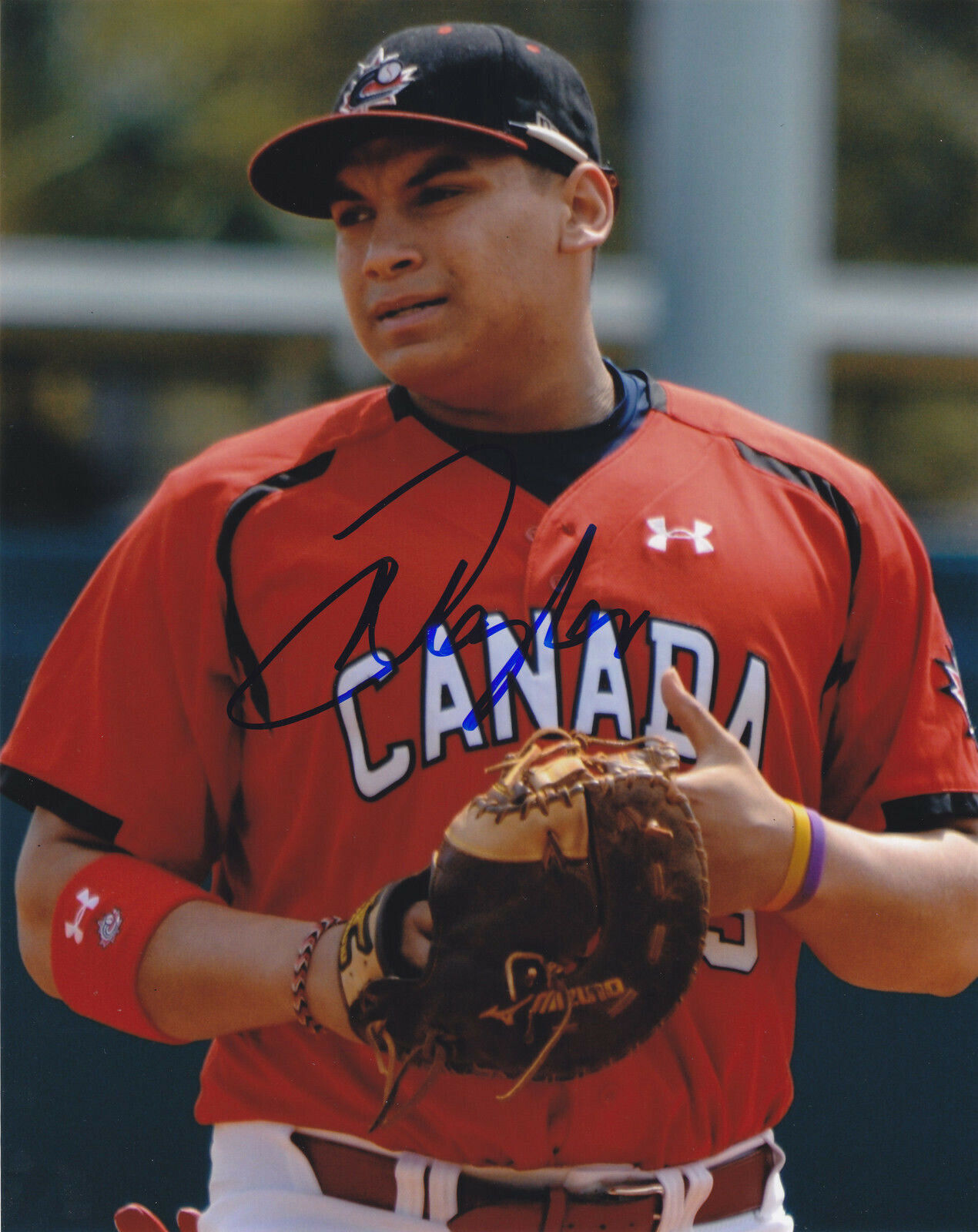 JOSH NAYLOR SIGNED BASEBALL CANADA SAN DIEGO PADRES 8X10 Photo Poster painting EXACT PROOF