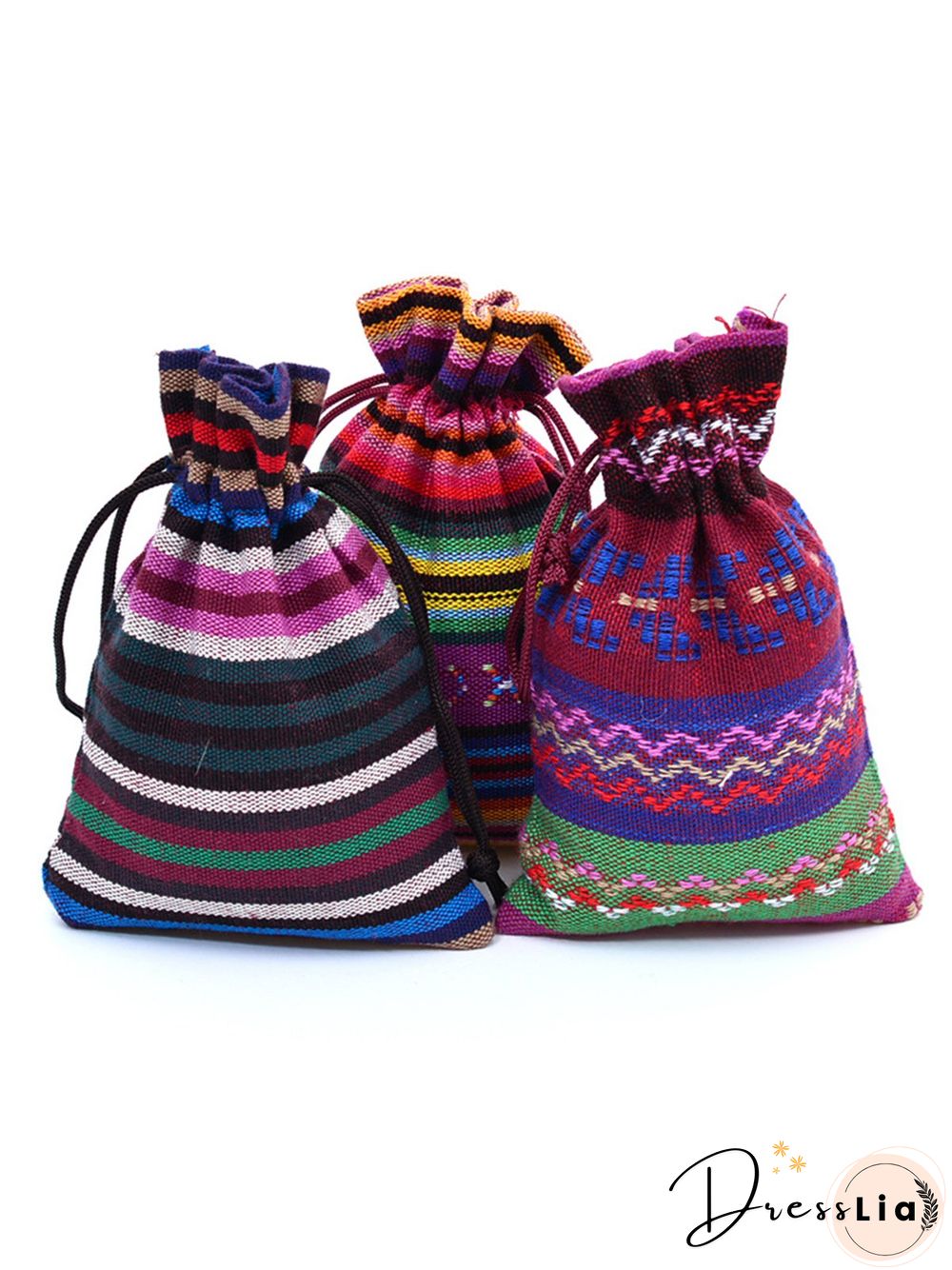 Ethnic Drawstring Storage Bag