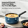 Enameled Milk Pot Baby Food Cooker Infant Frying and Cooking All-in-One Household Soup and Instant Noodle Pot