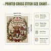 Farm Holiday DIY 11CT 3 Strand Stamped Cross Stitch Kit for Adults 40x50cm tapestrymarket