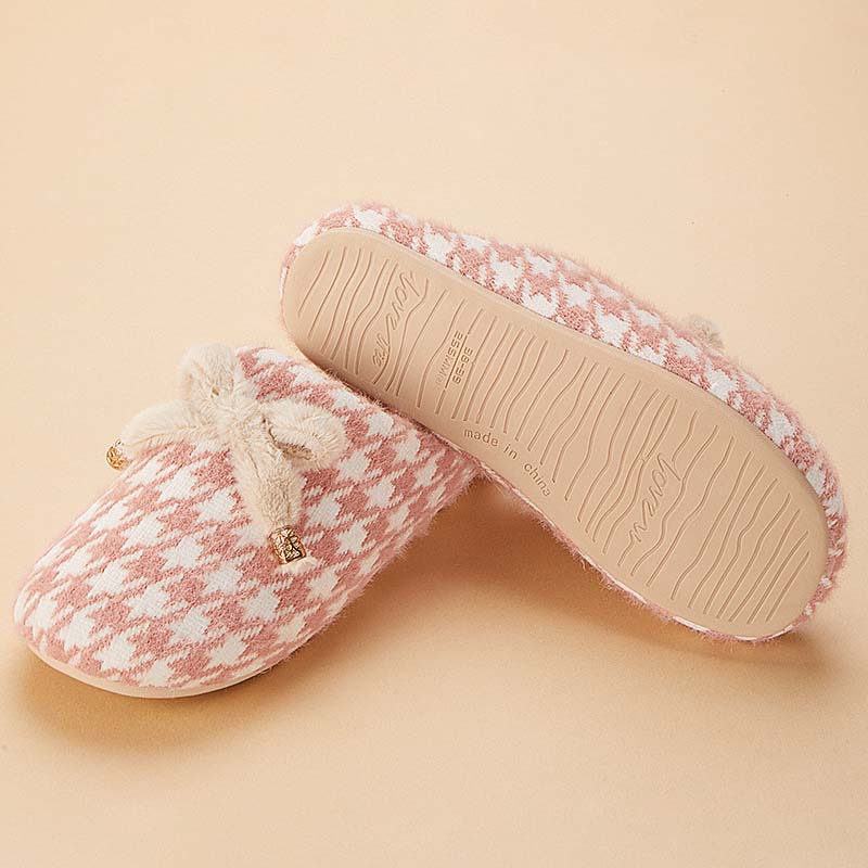 Letclo™  New Indoor Non-slip Plus Velvet Warm Couple Soft-soled Cotton Slippers letclo Letclo