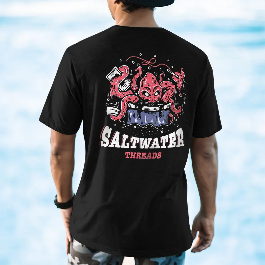 Saltwater Threads Printed Men's T-shirt