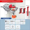 All-In-One 35mm Hinge Drilling Guide Jig, Woodworking Positioning Tool for Wardrobe & Cabinet Mounting