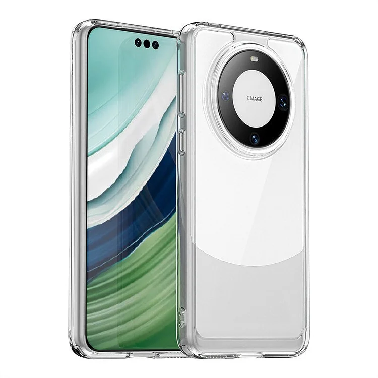 For Huawei Mate 60 Pro Case Huawei Mate 60 Pro Cover Transparent Cases Shockproof Hard PC TPU Silicone Protective Phone Cover