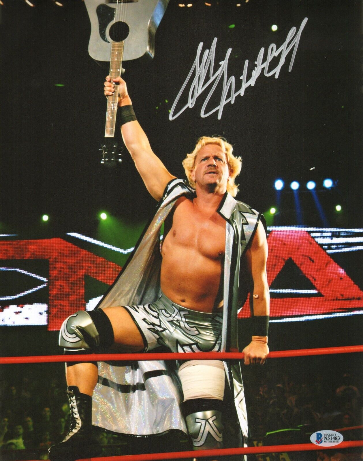 Jeff Jarrett Signed 11x14 Photo Poster painting BAS Beckett COA WWE WCW TNA Picture Autograph 83