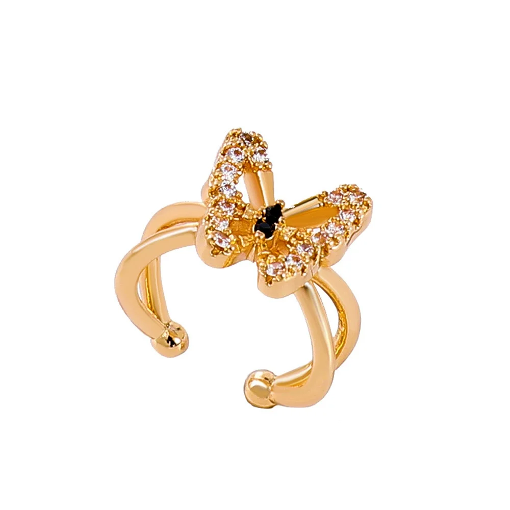 Butterfly Zirconia Earrings
